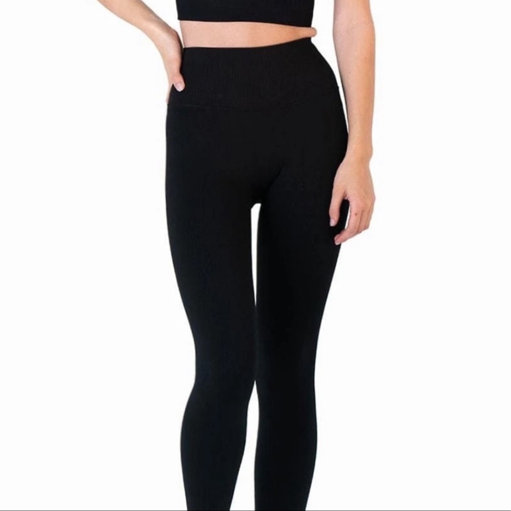 Balance Athletica black linear leggings harmony
